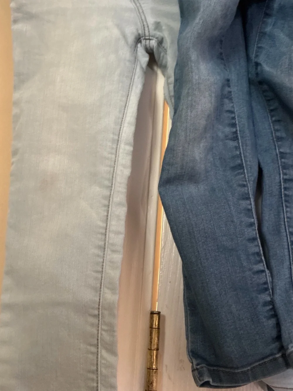 Girl size 5Tt OshKosh B'gosh Light Blue Denim Jeans with Contrast Stitching
